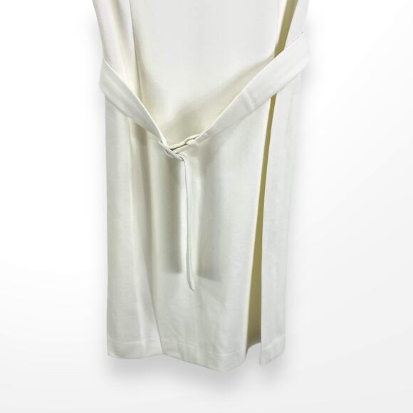 00s IMPERIAL Vintage White Belted Sheath Dress - Picture 7 of 9